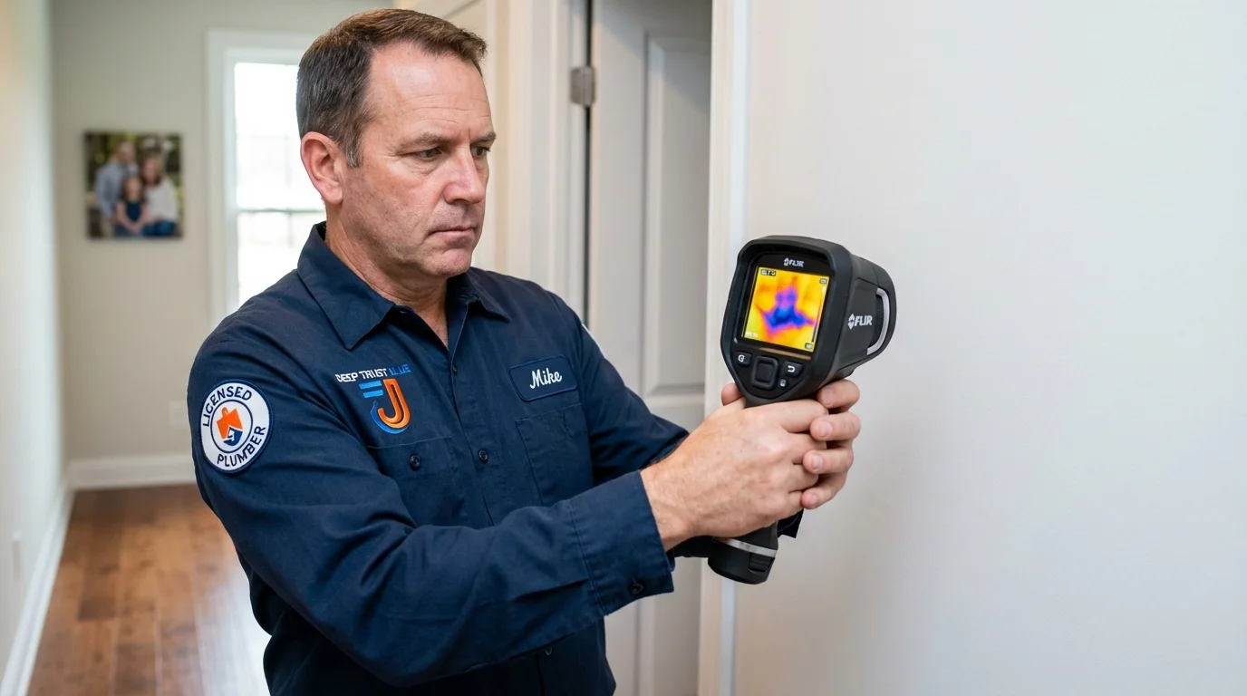 Thermal imaging leak detection by Johns Plumbing LLC in Watchung